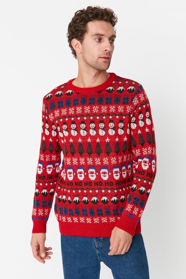 Trendyol Moški pulover Trendyol TMNAW23KZ00226/Blue