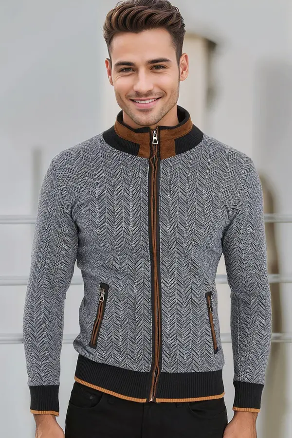 dewberry Moški pulover z vzorcem rib