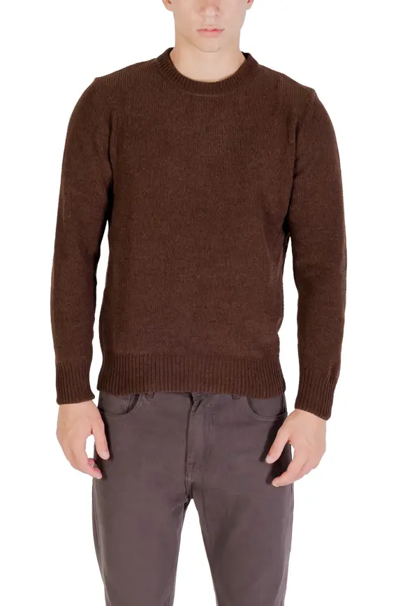 Gianni Lupo Moški rjav pulover Gianni Lupo