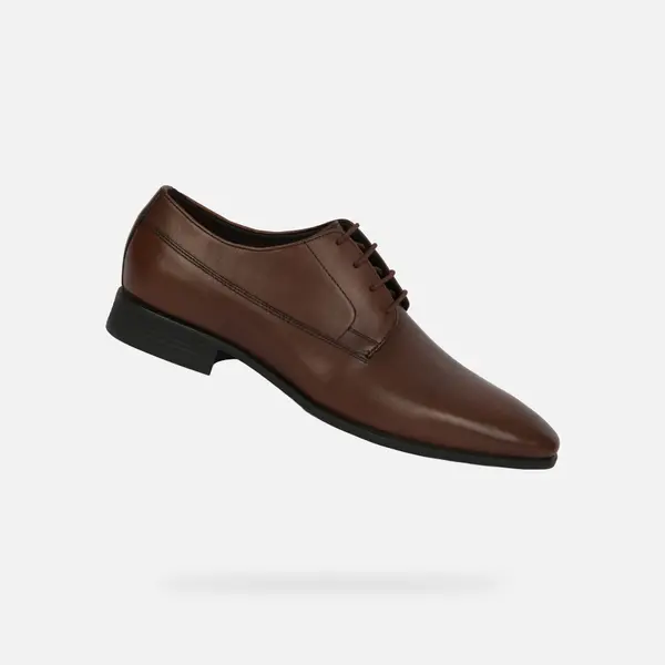 GEOX Moški rjavi formalni čevlji Geox Omo High Life