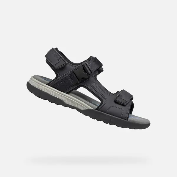 GEOX Moški sandali Geox Spherica EC5 v črni barvi