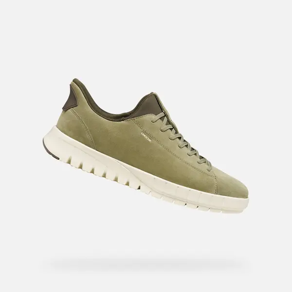 GEOX Moški športni copati Geox Flextride Plus zelene barve
