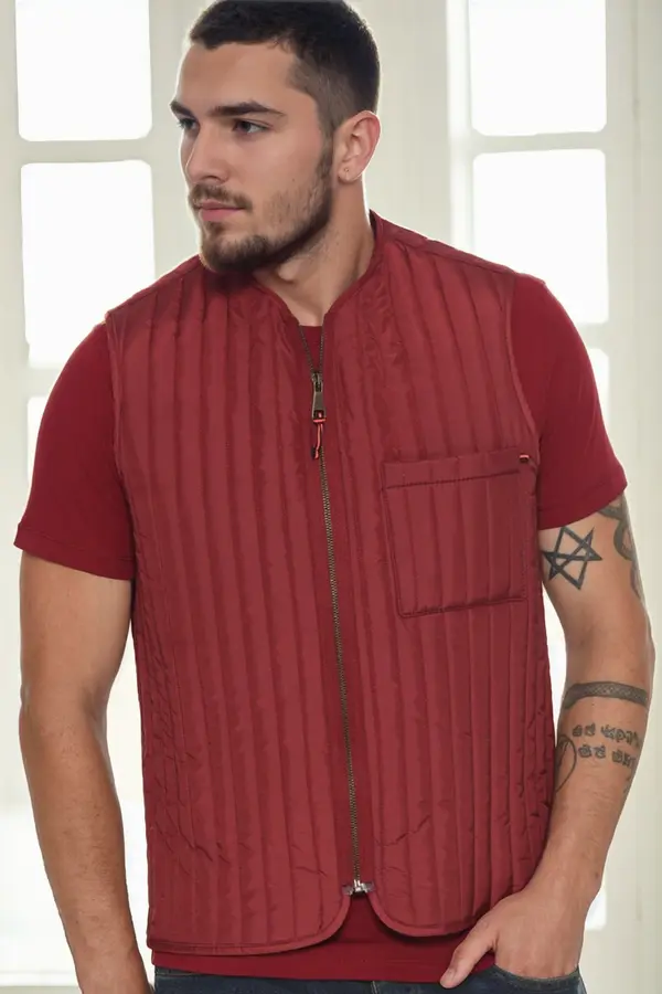 dewberry Moški telovnik Dewberry bordo