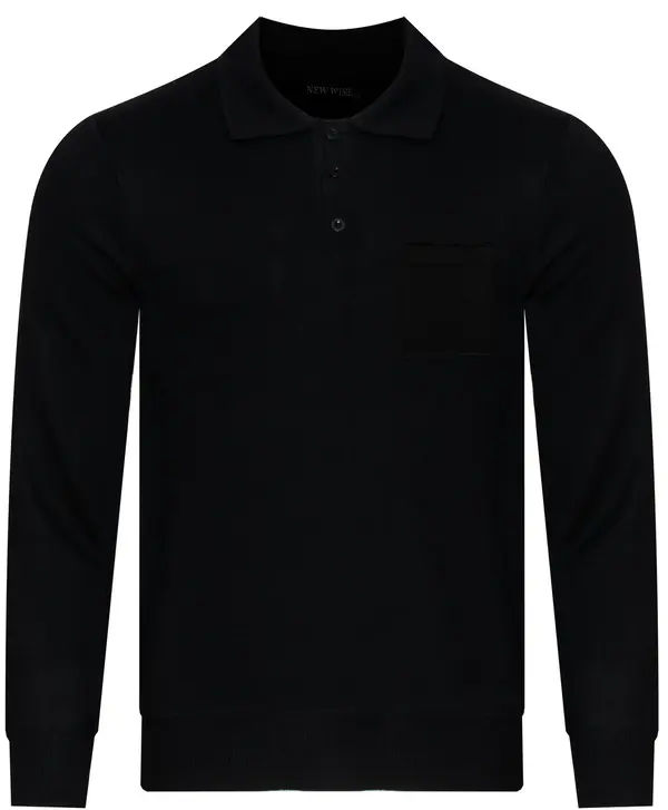 NEW WISE Moški telovnik NEW WISE - N535 ČRN