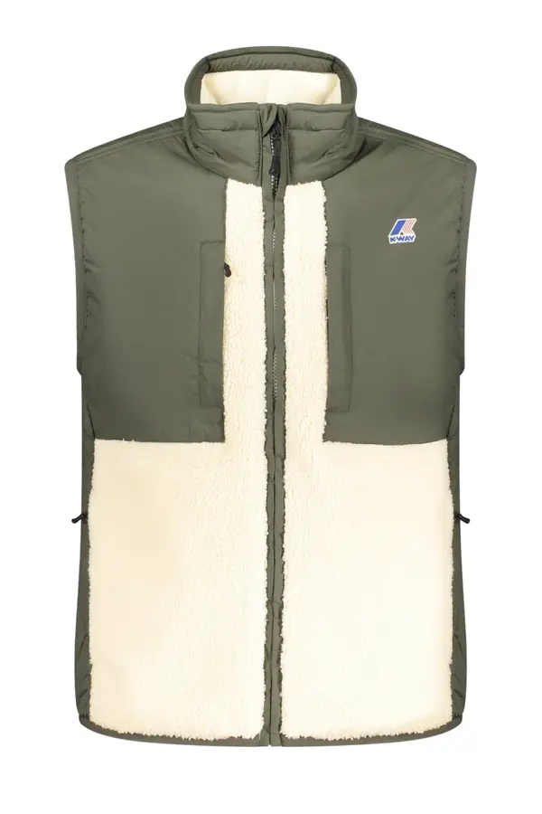 K-Way Moški telovnik s krznenim detajlom