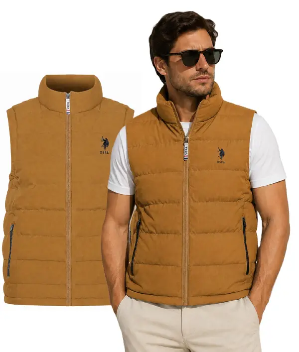 US Polo Assn Moški telovnik US Polo Assn. Camel