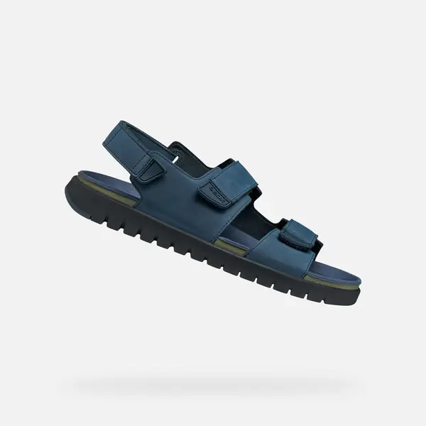 GEOX Moški temno modri sandali Geox Flextride S