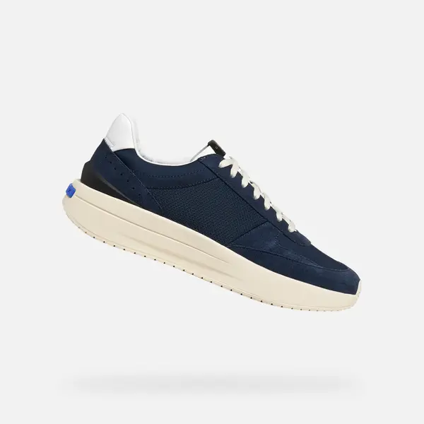 GEOX Moški temno modri superge Geox Gxrn-01