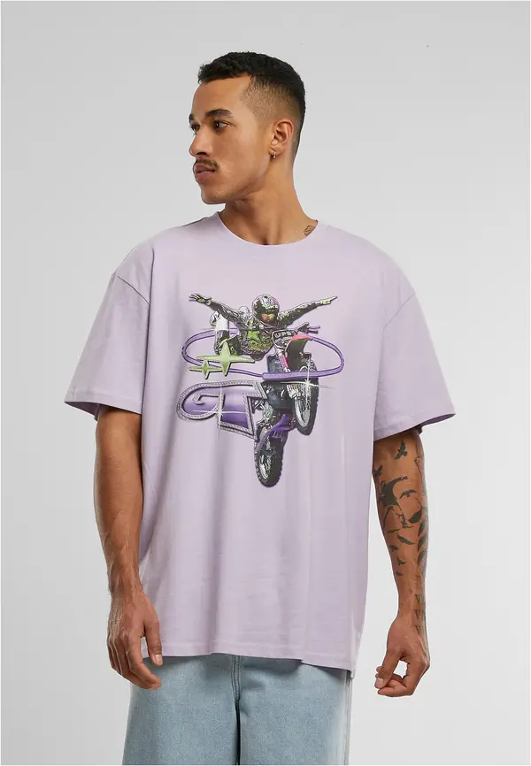 Mister Tee Moto GT Oversize Tee lilac
