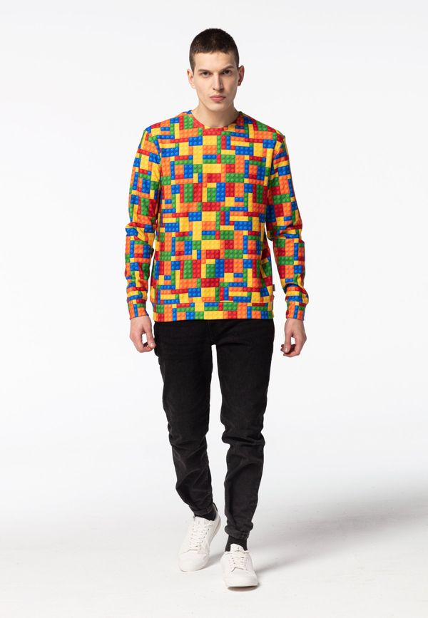 Mr. GUGU & Miss GO Mr. GUGU & Miss GO Unisex's Blocks Sweater S-Pc2062