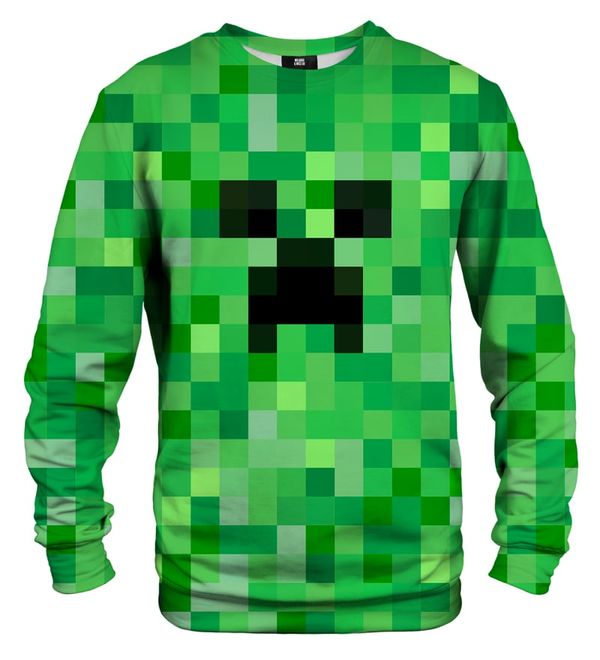 Mr. GUGU & Miss GO Mr. GUGU & Miss GO Unisex's Pixel Creeper Sweater S-Pc2357