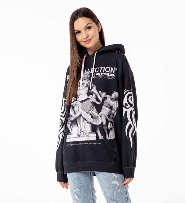 Mr. GUGU & Miss GO Mr. GUGU & Miss GO Woman's Laocoon Hoodie OVS-FM 2422