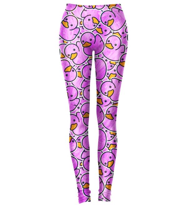 Mr. GUGU & Miss GO Mr. GUGU & Miss GO Woman's Rubber Duck Leggings L-W-3512187