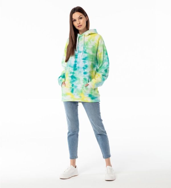 Mr. GUGU & Miss GO Mr. GUGU & Miss GO Woman's Tie Dye Hoodie OVS-FM 2433