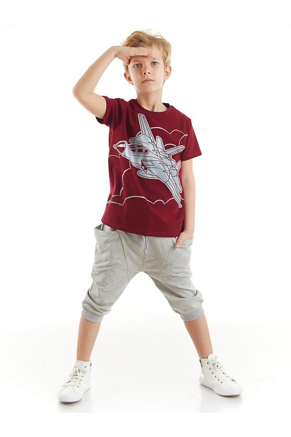 mshb&g mshb&g Aircraft Boys T-shirt Capri Shorts Set