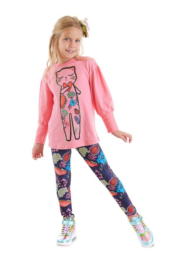 mshb&g mshb&g Floral Cat Girl Kids Tunic Leggings Set