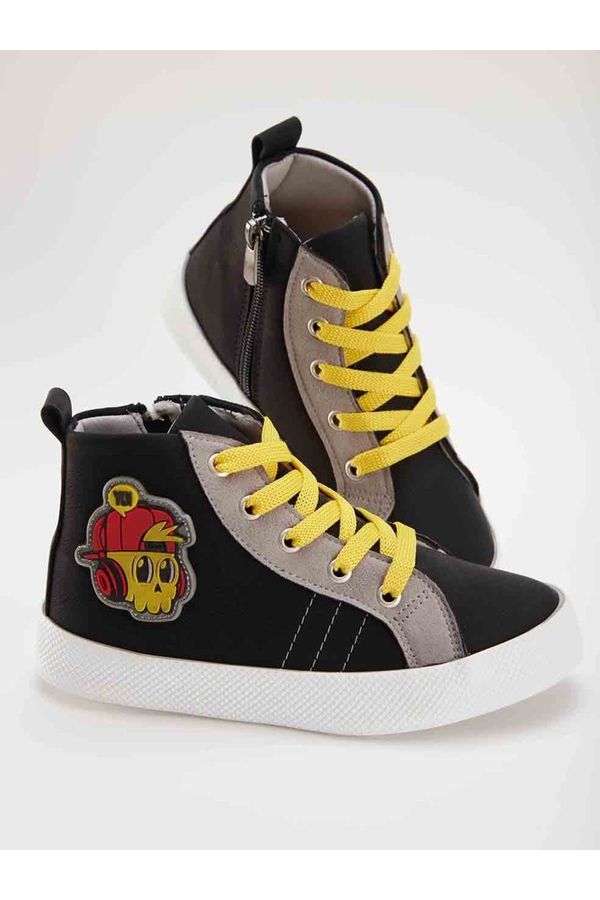 mshb&g mshb&g Skull Boy Black Sneakers Sports Shoes