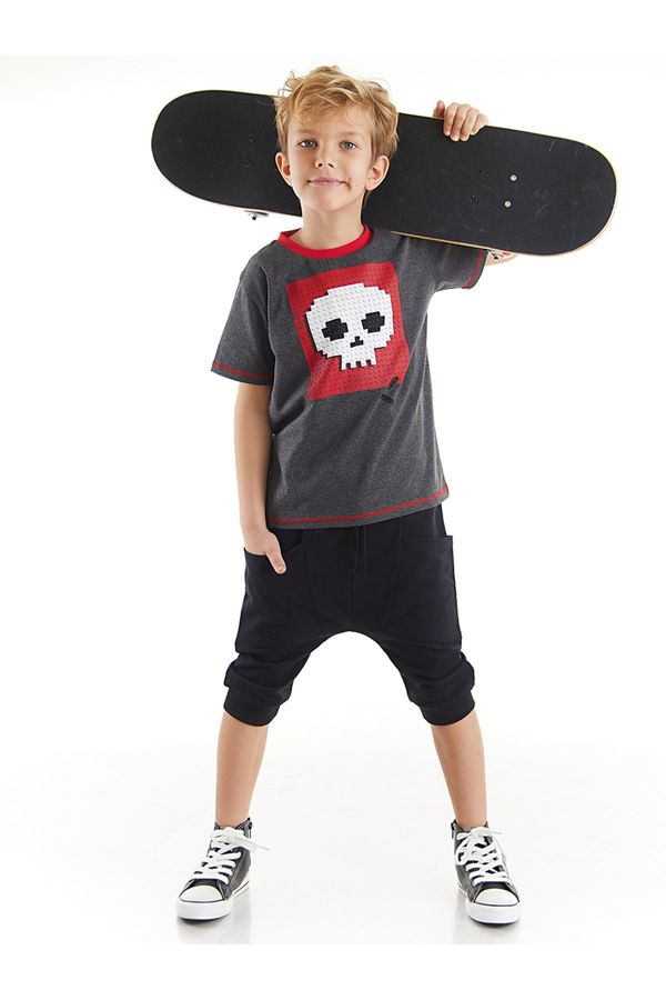 mshb&g mshb&g Skull Boy T-shirt Capri Shorts Set