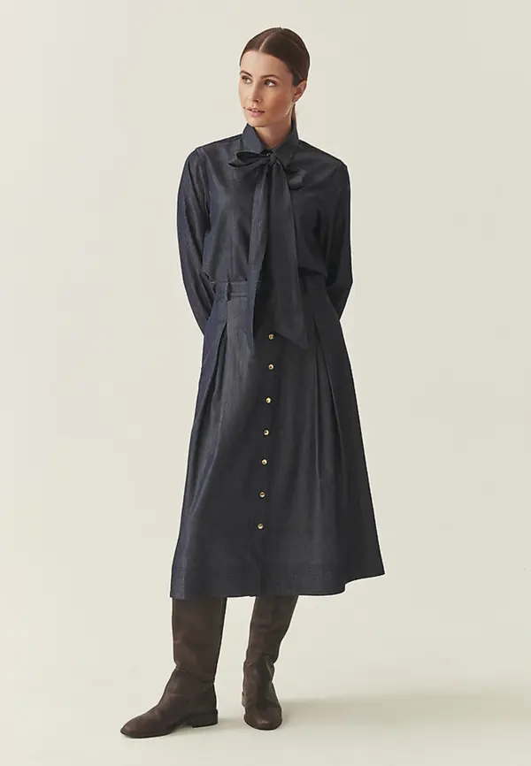 Tatuum Nadifa Tatuum modro široka midi krila