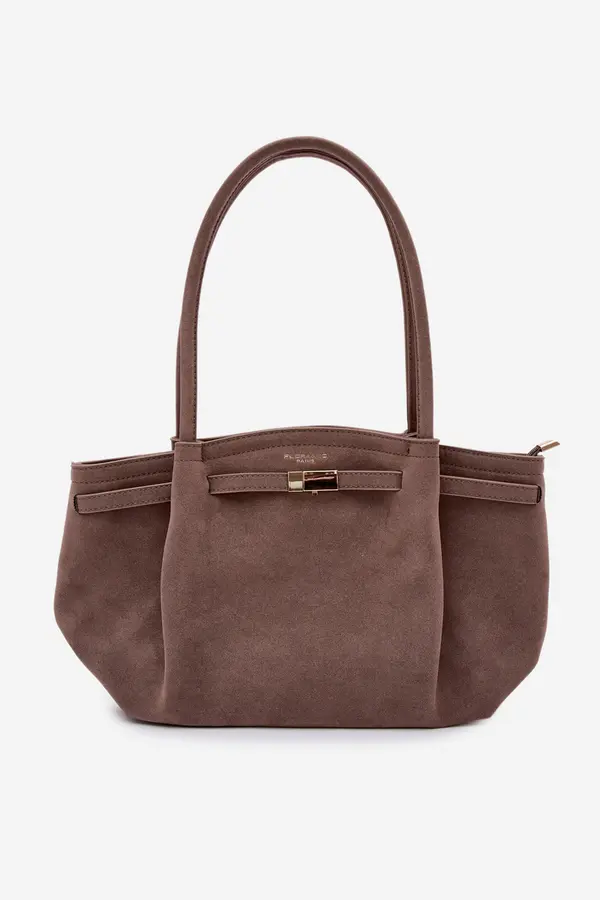 FLORA & CO Nakupovalna torba Flora&amp;Co Eco Suede bež barve Elleea