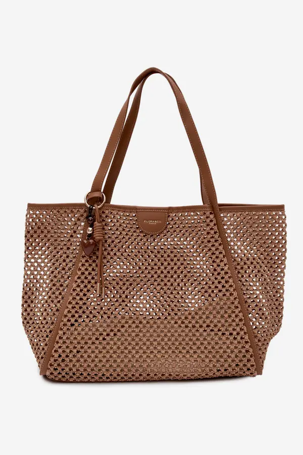 FLORA & CO Nakupovalna torba Flora&amp;Co z obeskom za ključe