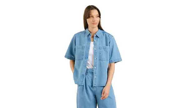 Dedicated Namenska modra denim srajca Stensvik