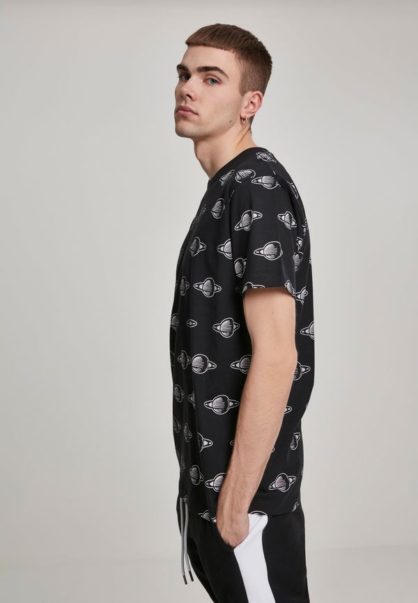 MT Men NASA Planet Black T-Shirt
