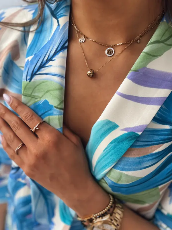 DStreet Naszyjnik WAIMANALO złoty Dstreet