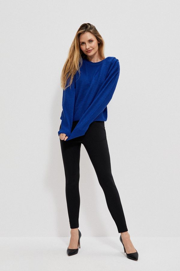 Moodo Navaden pulover - temno modra