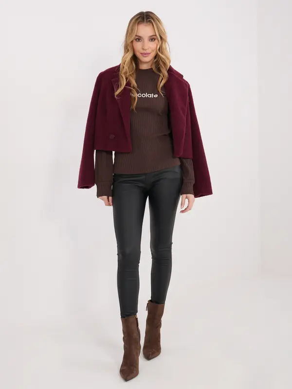 RUE PARIS Navadna rjava bluza