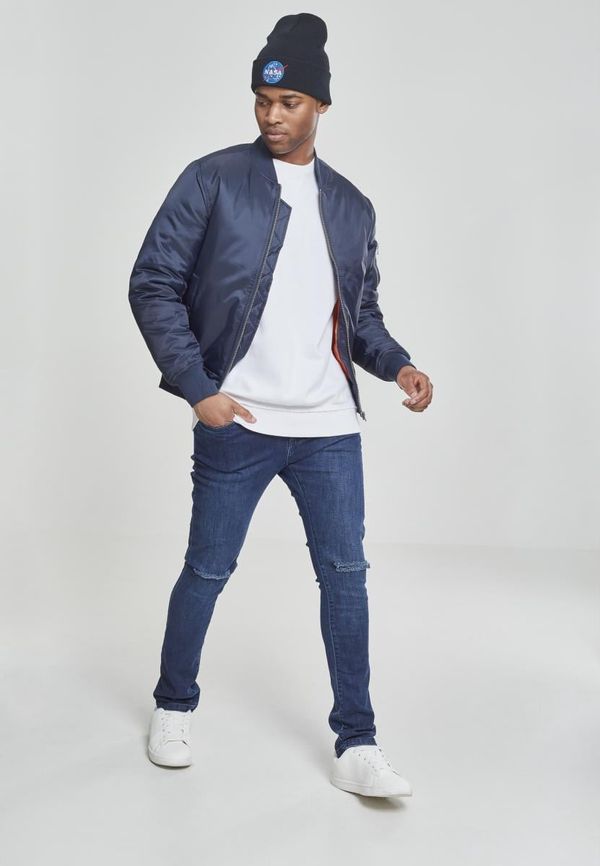 UC Men Navy Basic Bomber Jacket