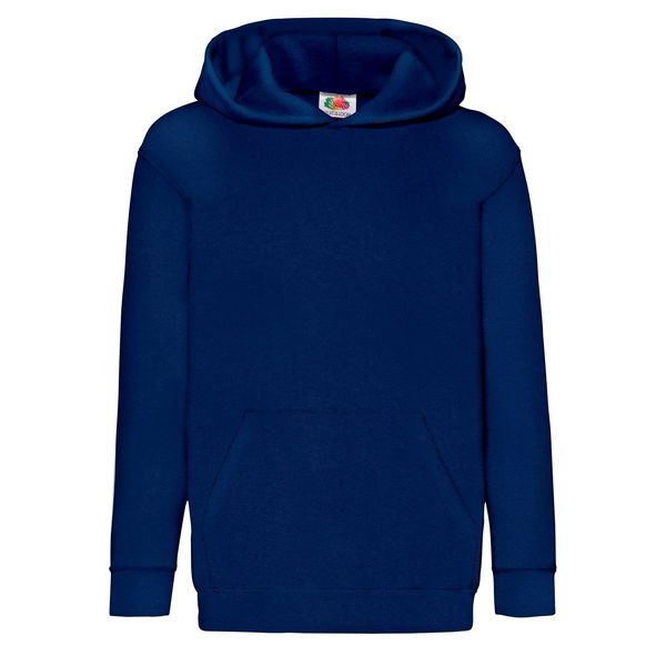 Fruit of the Loom Navy blue children's sweatshirt Classic kangaroo Fruit of the Loom