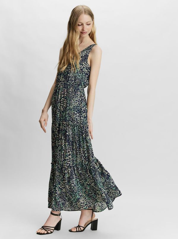 Vero Moda Navy blue floral maxi dress VERO MODA Hannah - Women