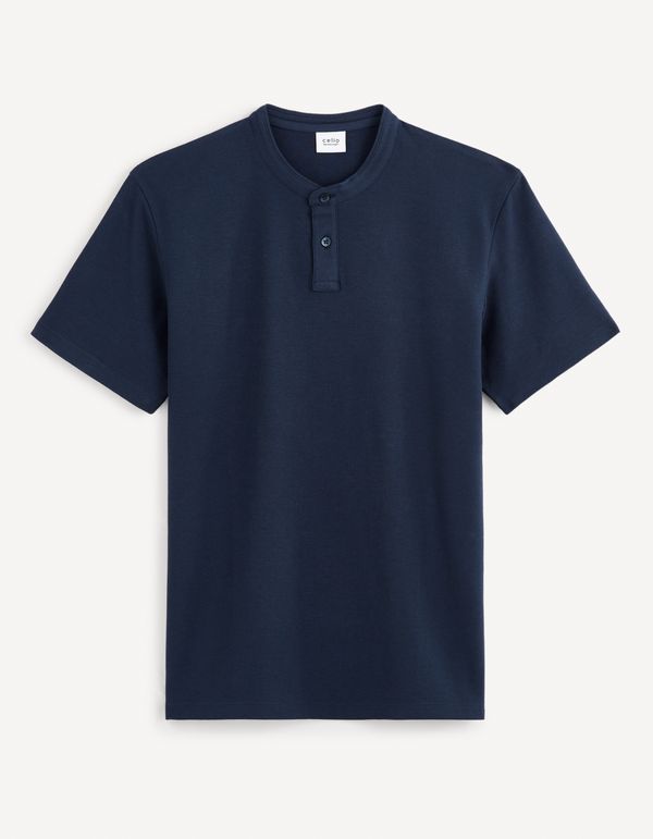 Celio Navy blue men's basic polo shirt Celio Gesohel