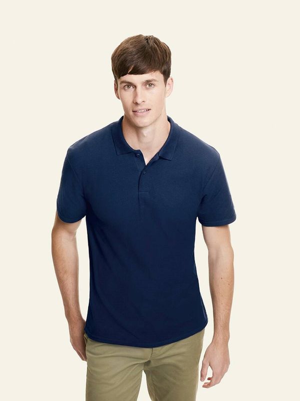 Fruit of the Loom Navy blue Men's Polo Shirt Original Polo Friut of the Loom