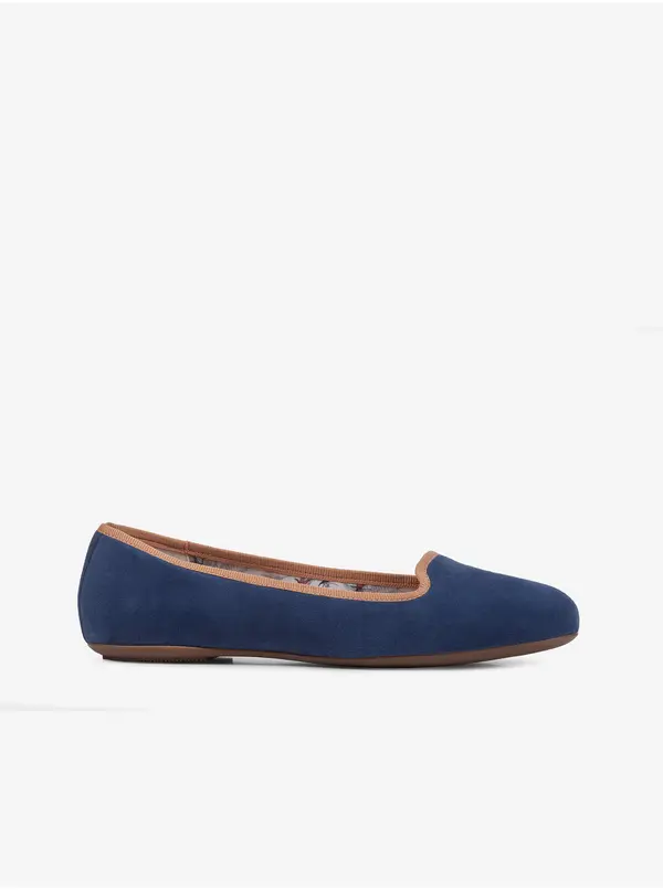 GEOX Navy blue suede ballerinas Geox Palmaria - Women