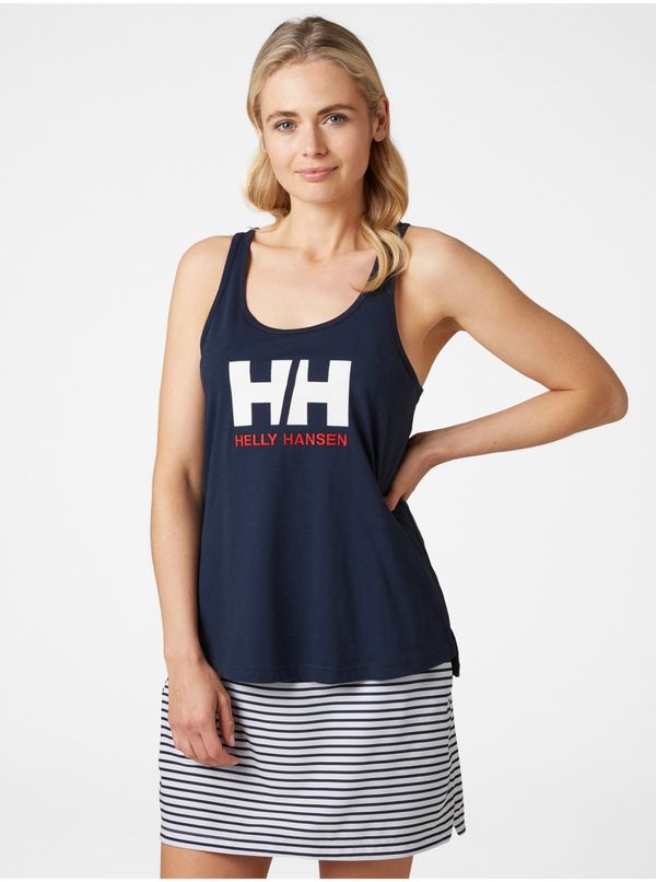 Helly Hansen Navy Blue Women's Tank Top Helly Hansen Logo Singlet - Women's