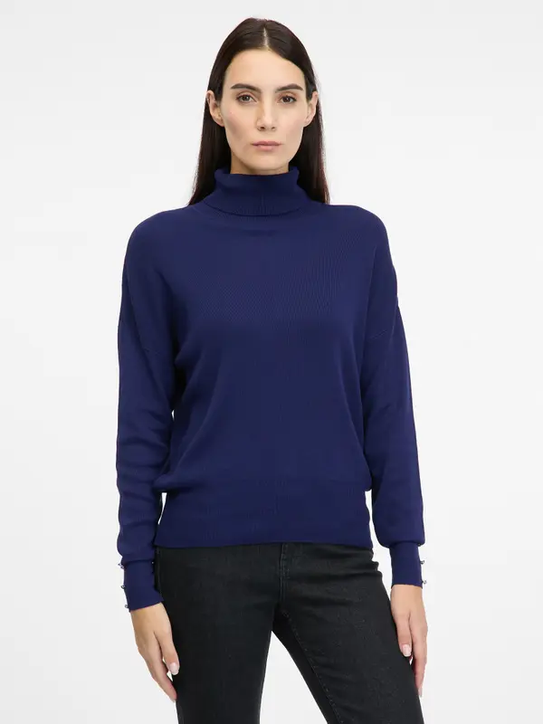 Orsay Navy Blue Women's Turtleneck Sweater ORSAY - Women's