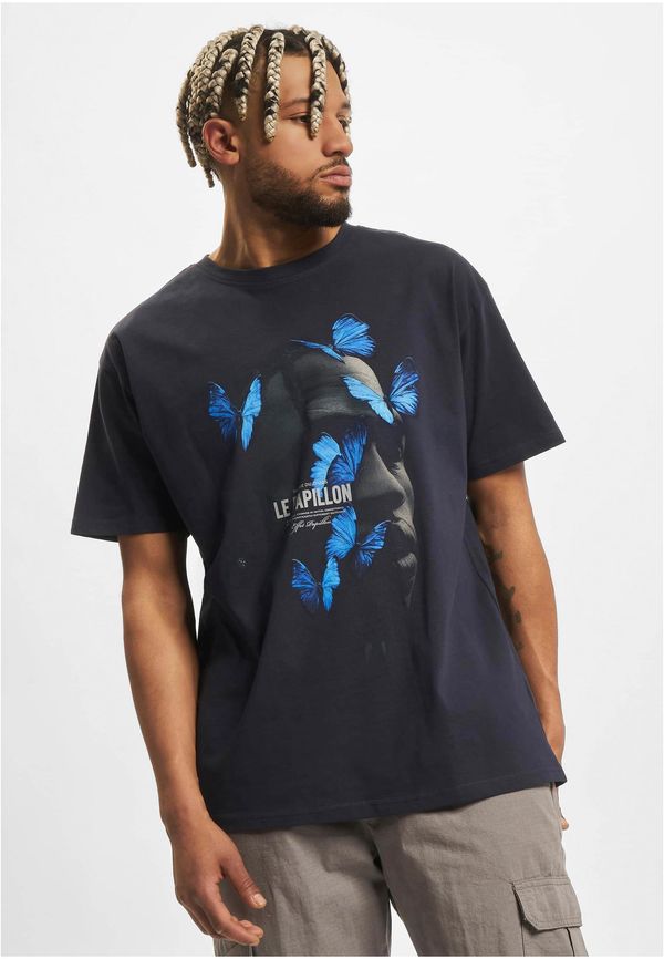 Mister Tee Navy T-shirt Le Papillon Oversize