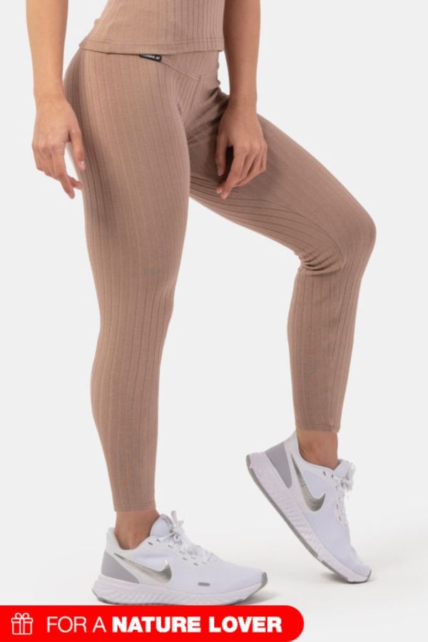 NEBBIA NEBBIA Ribbed High-waist Organic Cotton Leggings