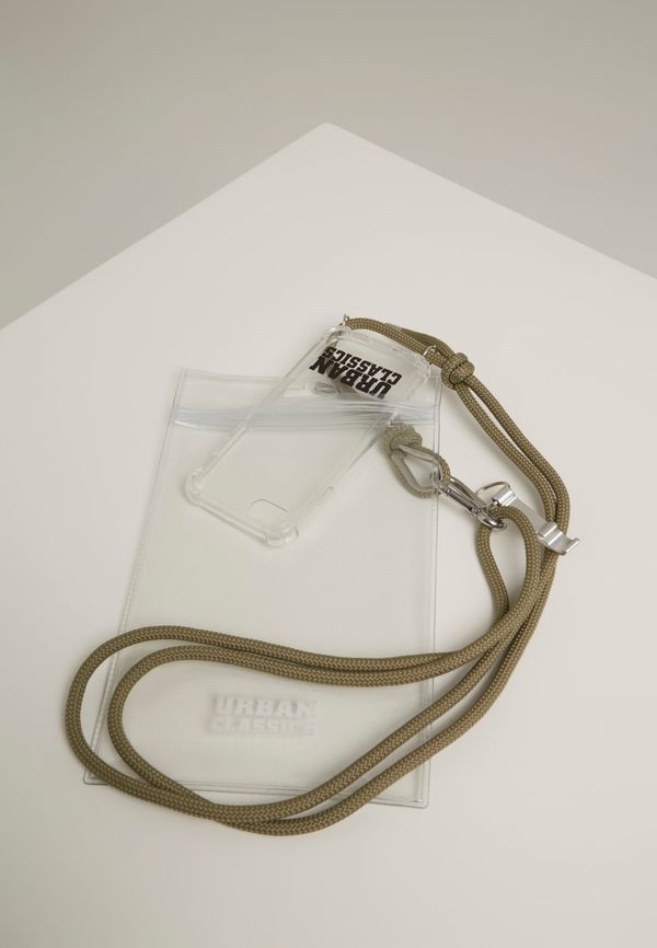 Urban Classics Necklace for Phone Accessories I Phone 8 Transparent/Olive