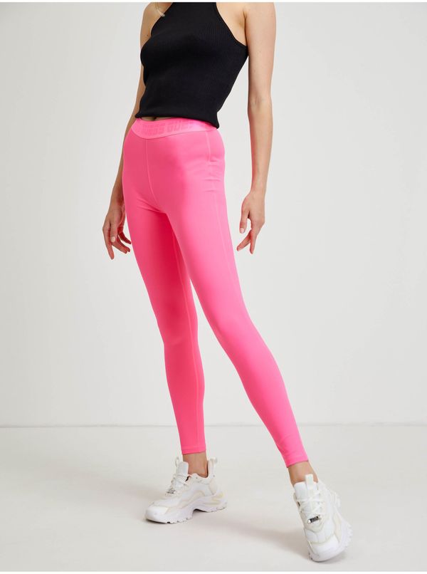 Guess Neon pink women's leggings Guess Aileen - Women