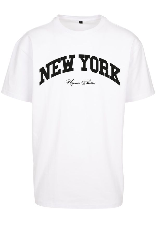 Mister Tee New York College Oversize T-Shirt in White