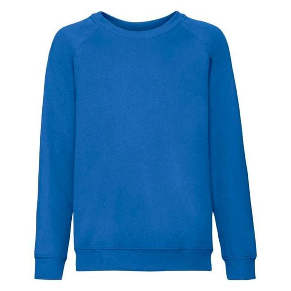 Fruit of the Loom Niebieska bluza dziecięca Raglan Sweat Fruit of the Loom