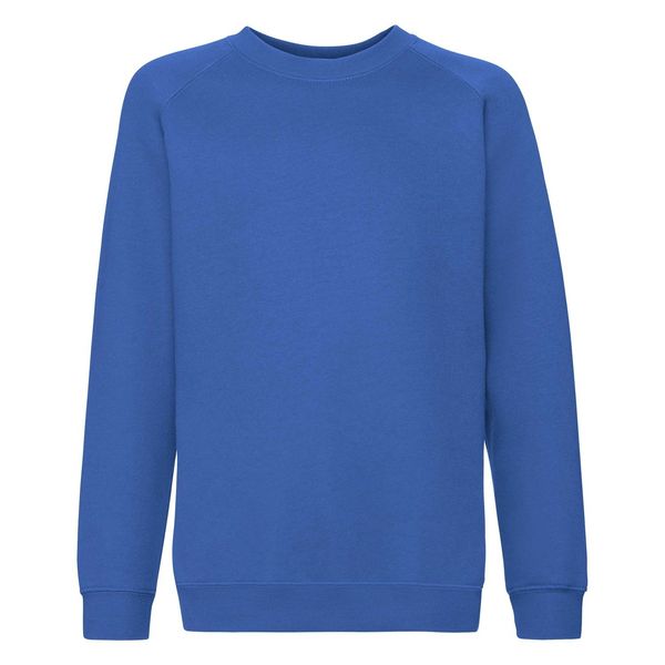 Fruit of the Loom Niebieska bluza dziecięca Raglan Sweat Fruit of the Loom