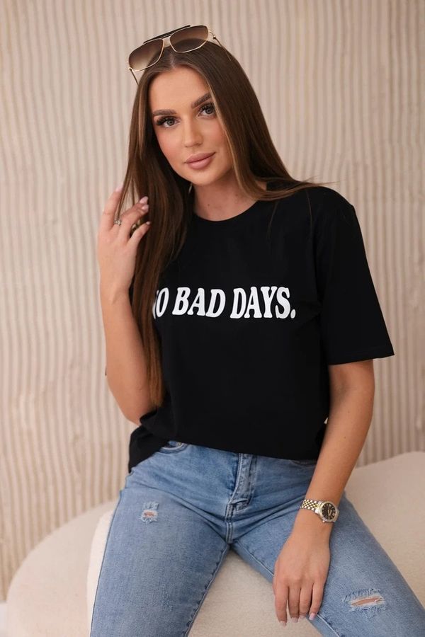 Kesi No Bad Days Cotton Blouse Black