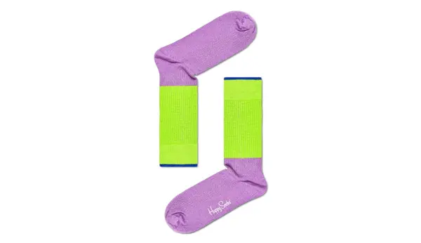 Happy Socks Nogavice - Happy Socks I Am Blocked Purple