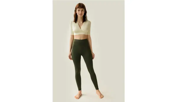 Norba Clothing Norba Barre Top, slonokoščeno bela