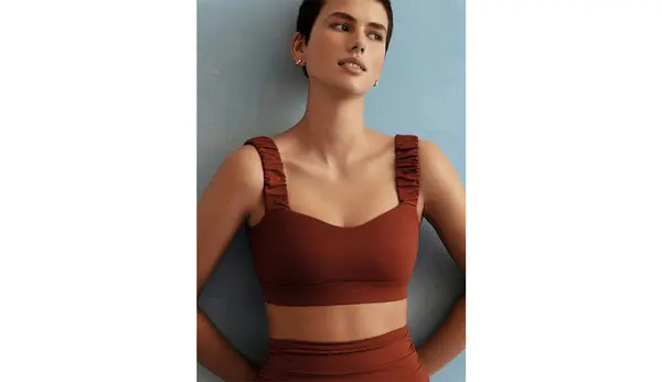 Norba Clothing Norba Ruffle Wave modrček Sienna