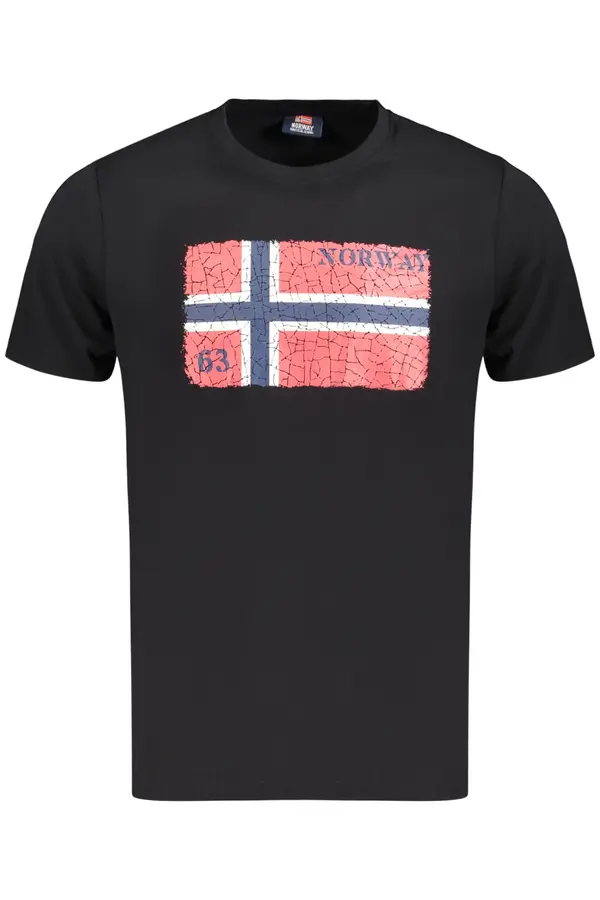 NORWAY 1963 NORVEŠKA 1963 moška majica s kratkimi rokavi, črna